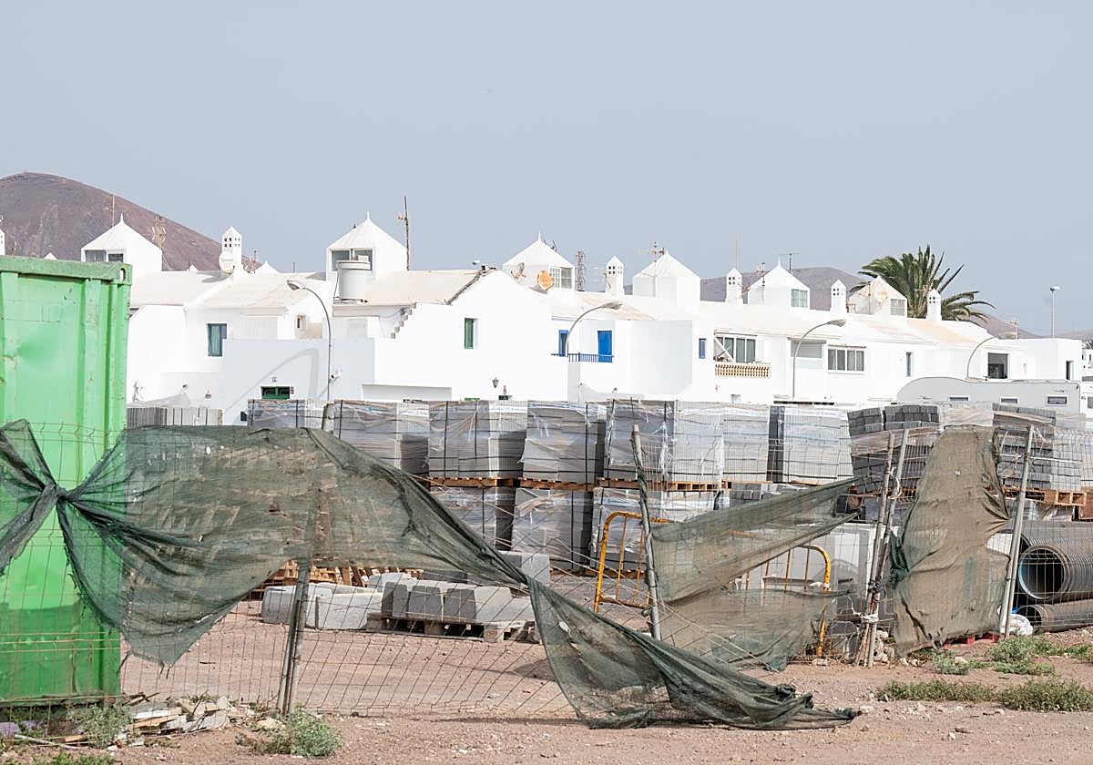 Obras que están pendiente de final en Tinasoria.