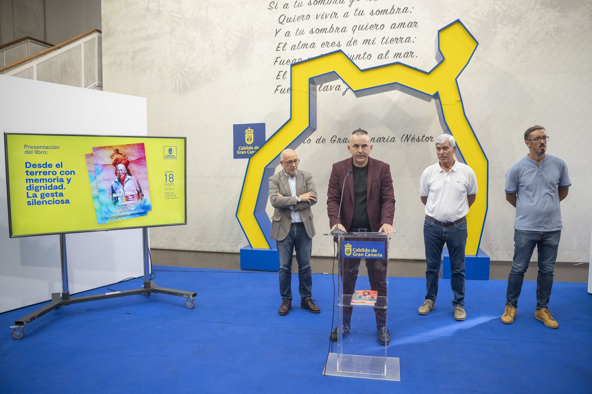 El Cabildo de Gran Canaria se vuelca con el libro &#039;Desde el terrero con memoria y dignidad&#039; sobre el legado del Pollo de La Barranquera I
