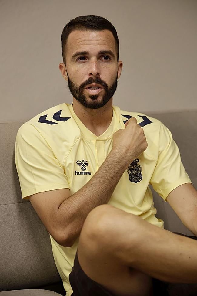 El tinerfeño, esta mañana en Barranco Seco.