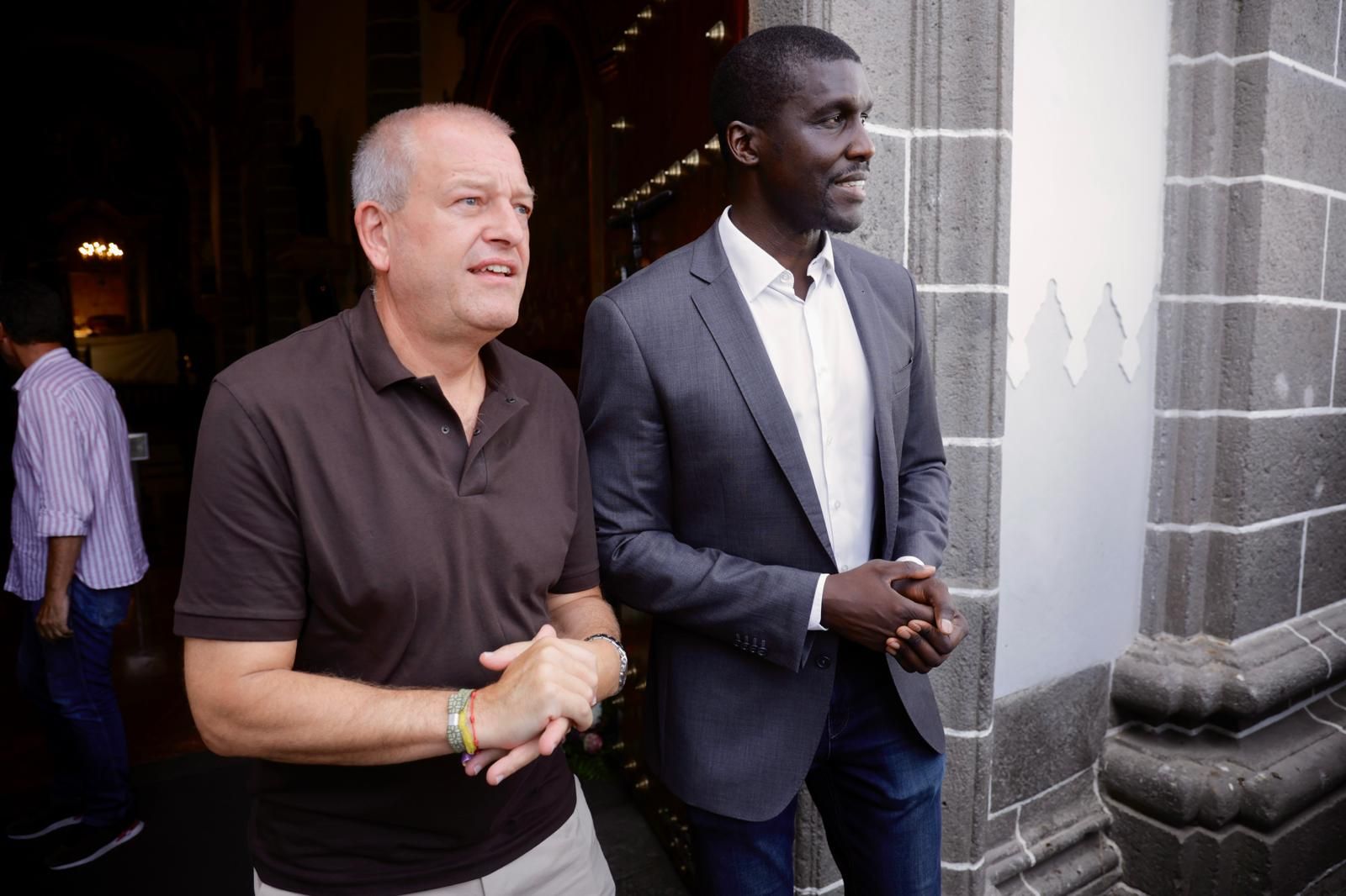 El CB Gran Canaria realiza su tradicional ofrenda floral a la Virgen del Pino