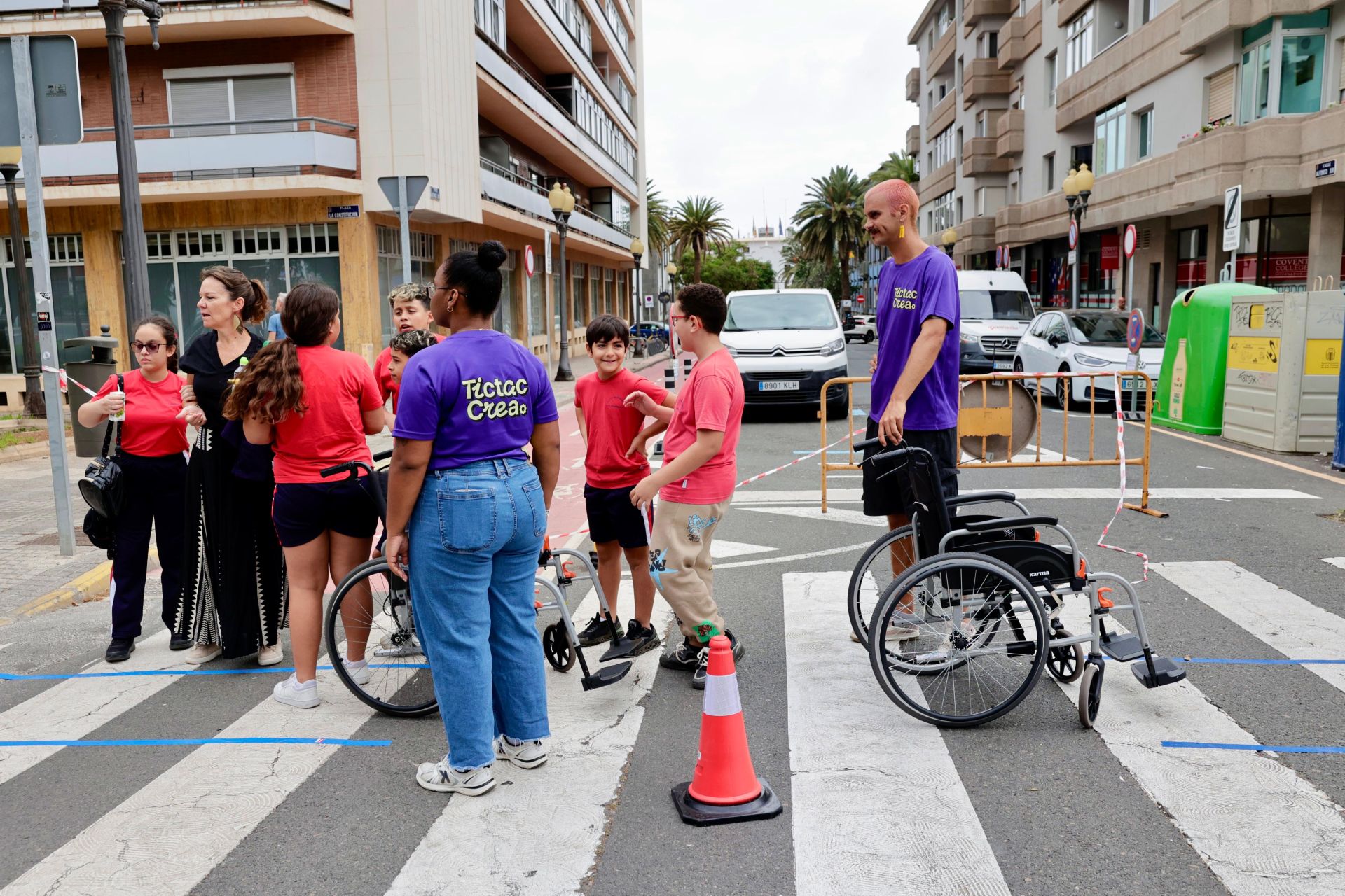 Nueva zona peatonal en el espacio urbano de Arenales