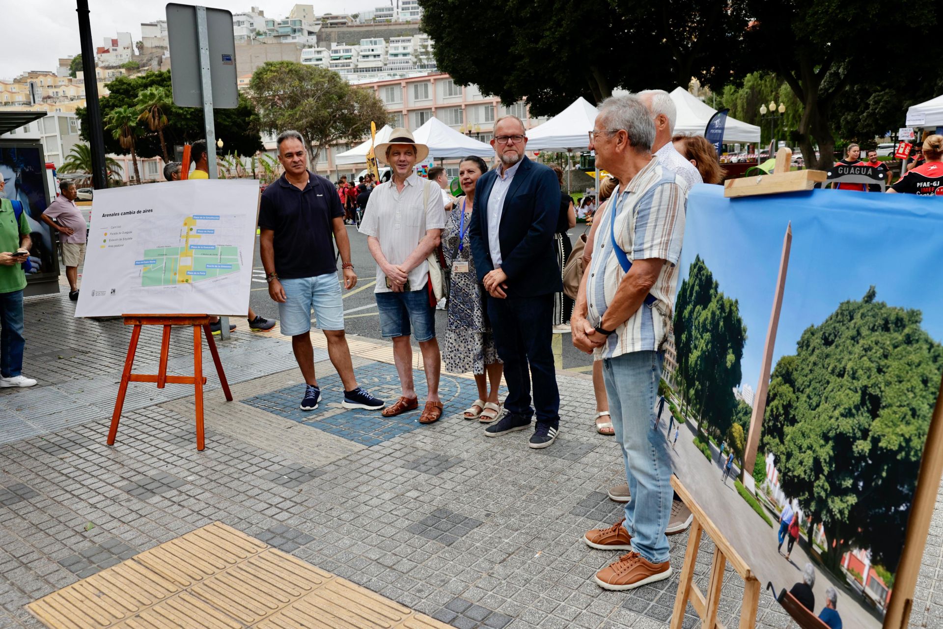 Nueva zona peatonal en el espacio urbano de Arenales