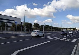 Imagen de archivo de un paso de peatones en Las Palmas de Gran Canaria.