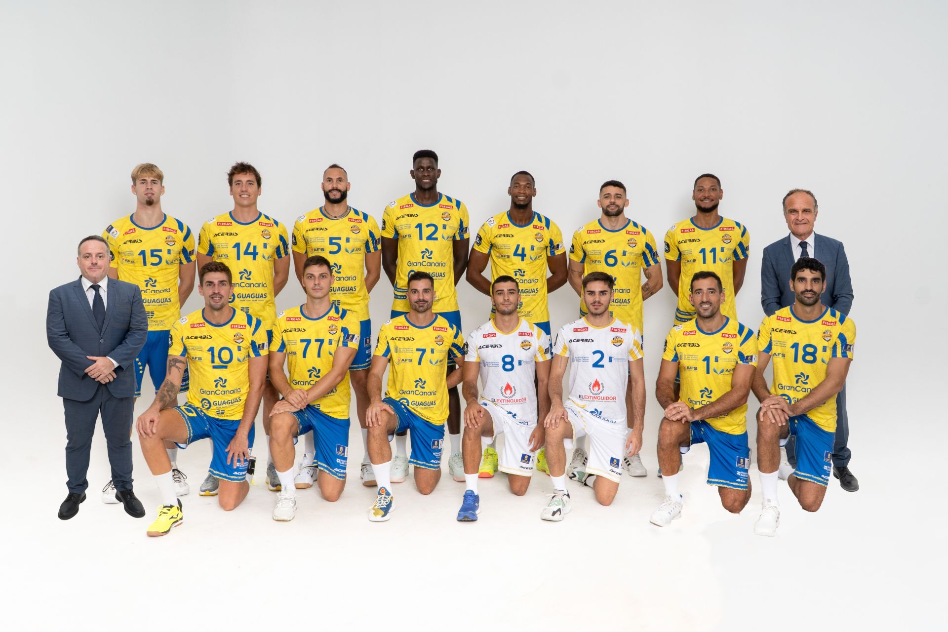 Plantilla del CV Guaguas para la temporada 25-26.