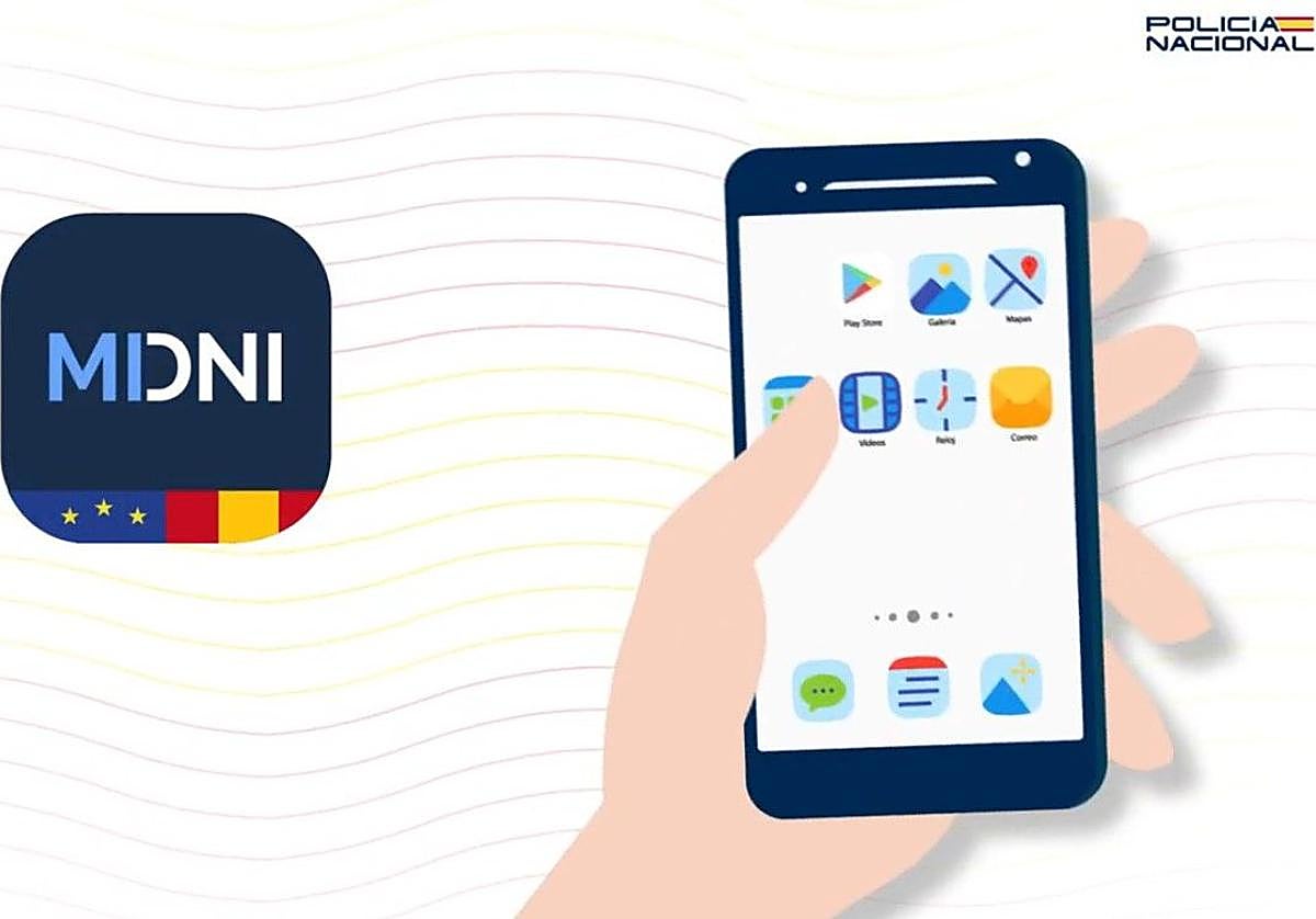 El DNI digital se utiliza a través de una app.