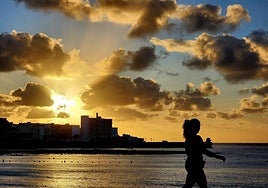 Imagen del amanecer en Gran Canaria.