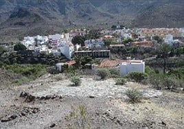 Era La Casablanca. Al fondo, el pueblo de Mogán.