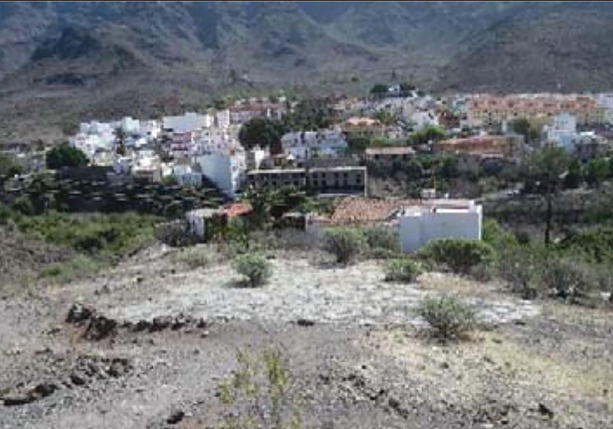 Era La Casablanca. Al fondo, el pueblo de Mogán.