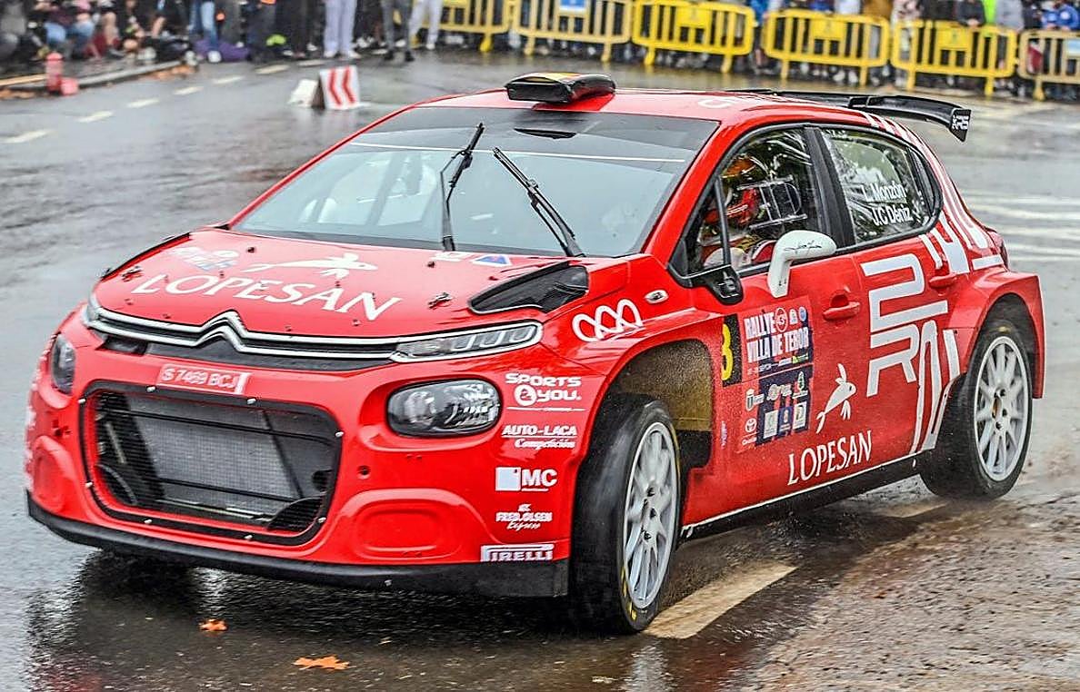 El piloto grancanario Luis Monzón, en acción.