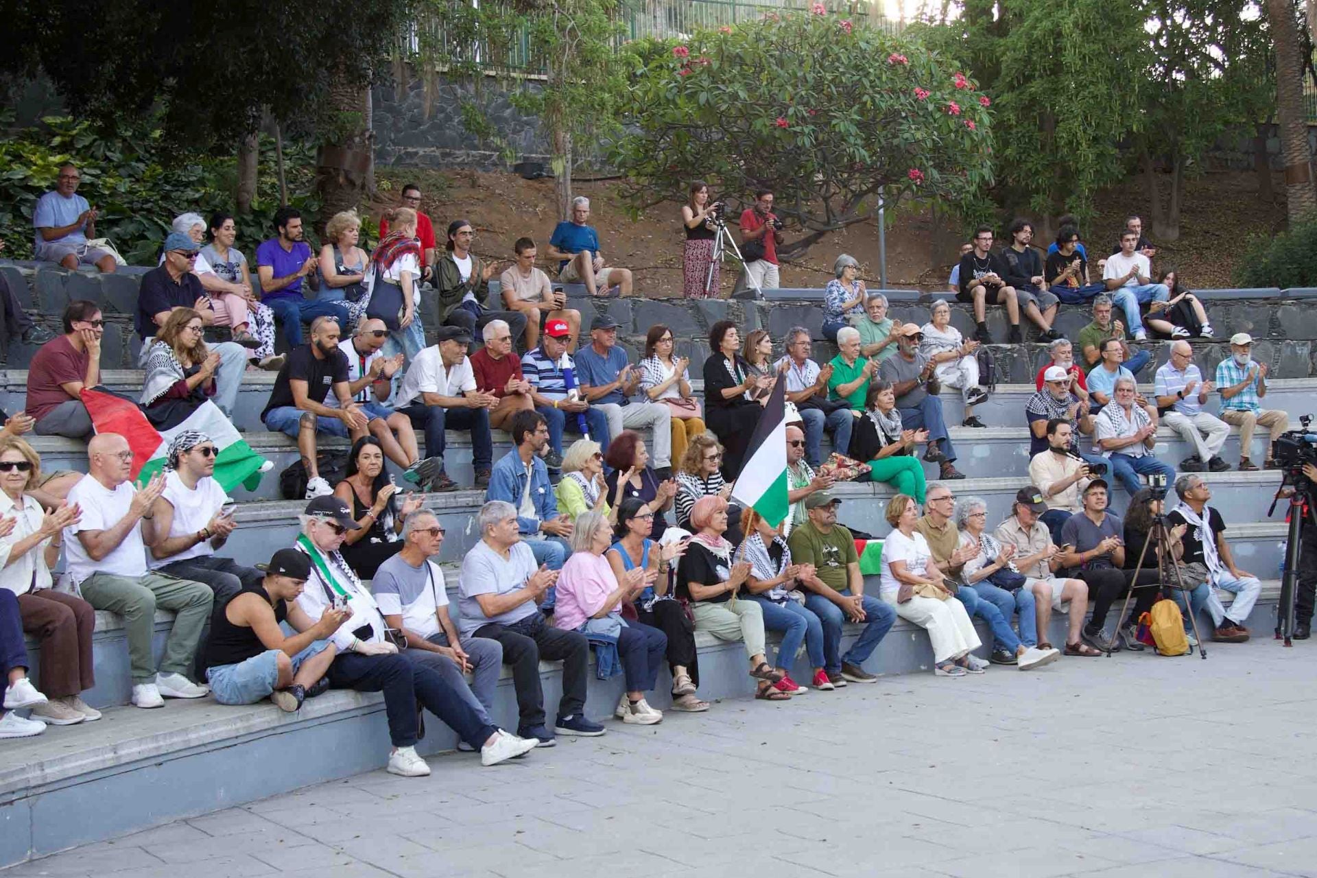 Acto en apoyo a la resistencia Palestina, voces locales e internacionales