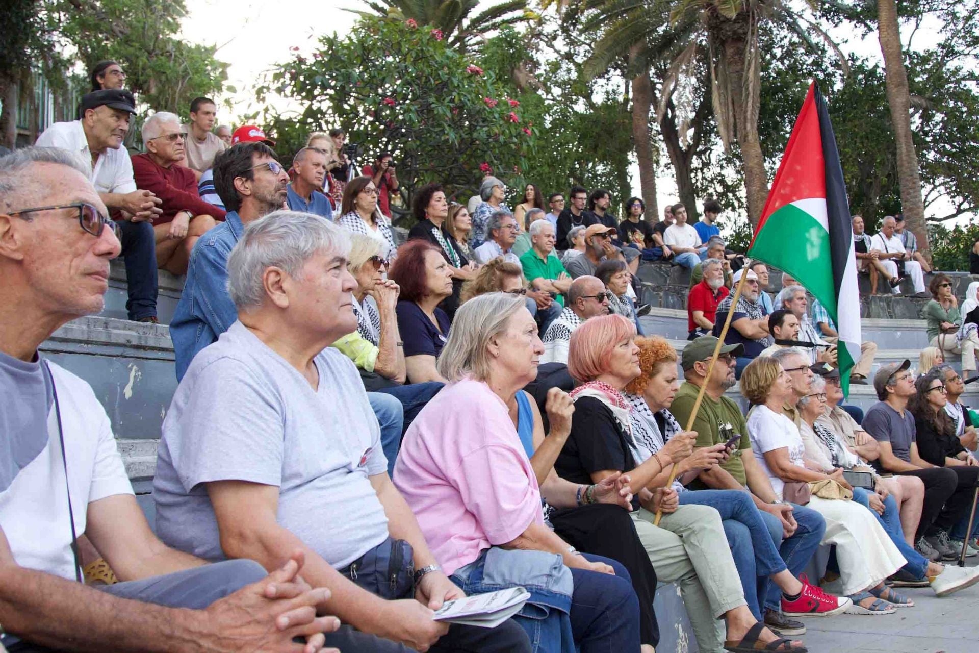 Acto en apoyo a la resistencia Palestina, voces locales e internacionales