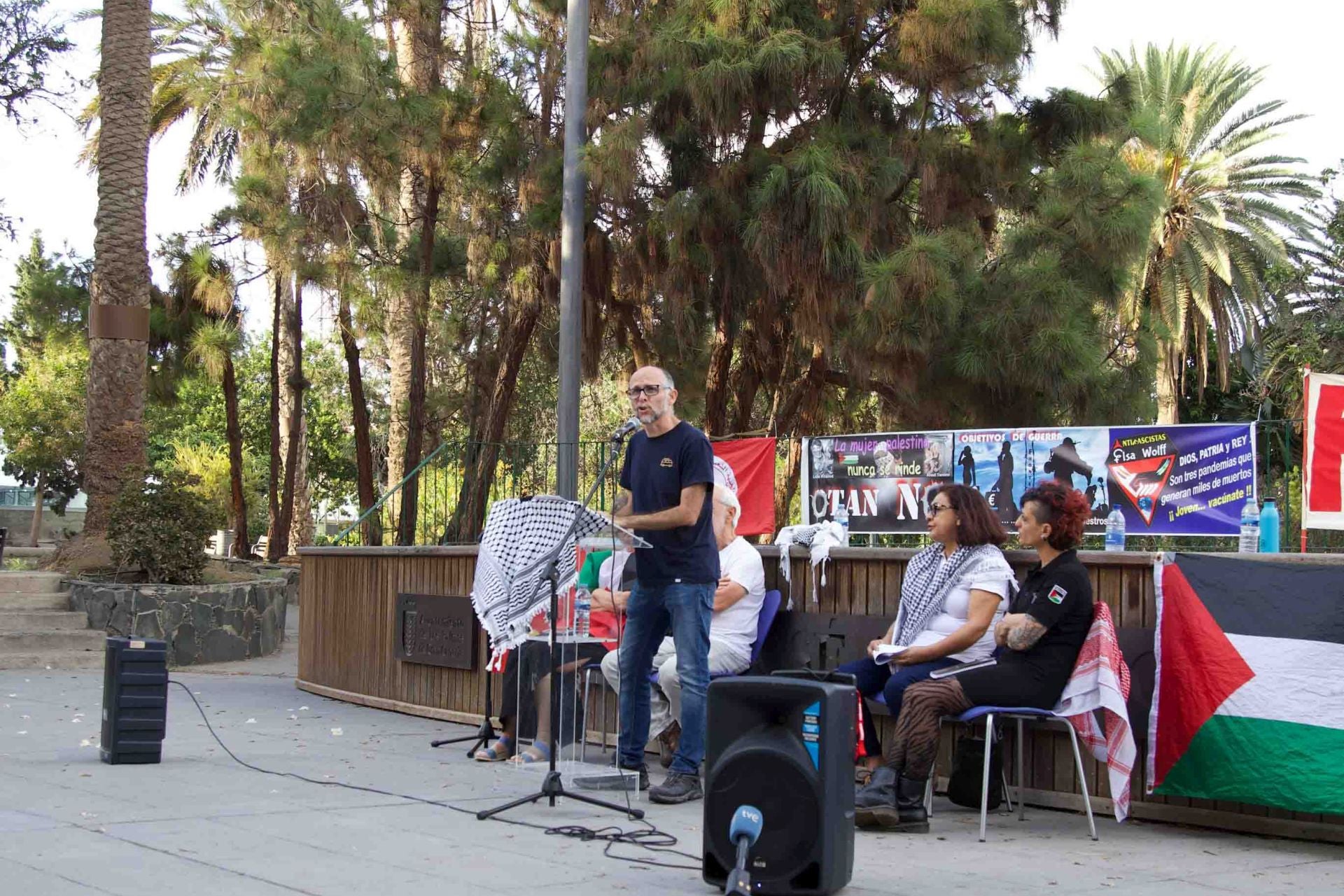 Acto en apoyo a la resistencia Palestina, voces locales e internacionales