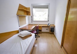 Una habitación de la Residencia Universitaria de la ULPGC en Tafira.