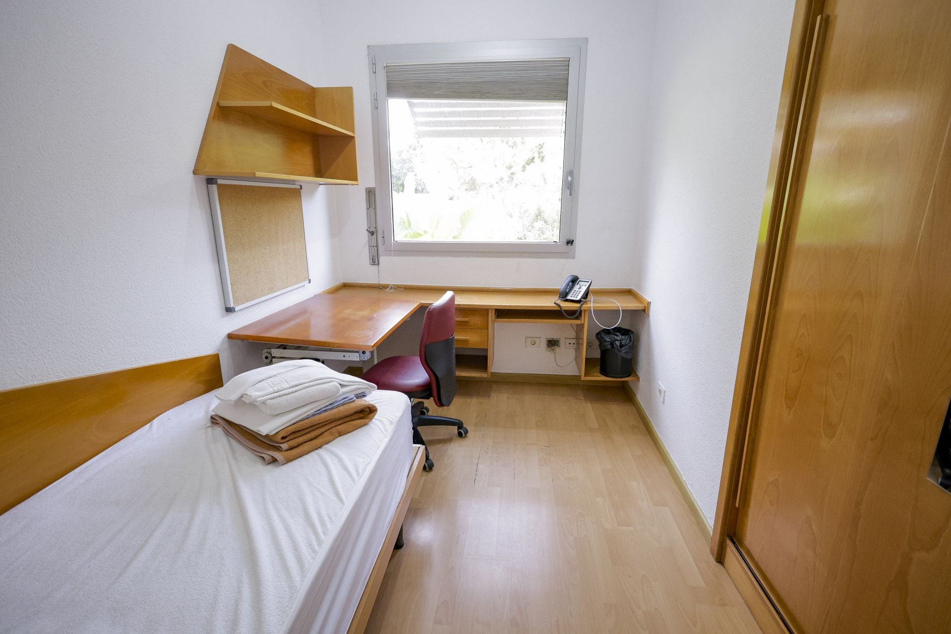 Una habitación de la Residencia Universitaria de la ULPGC en Tafira.