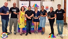 Protagonistas del acto.