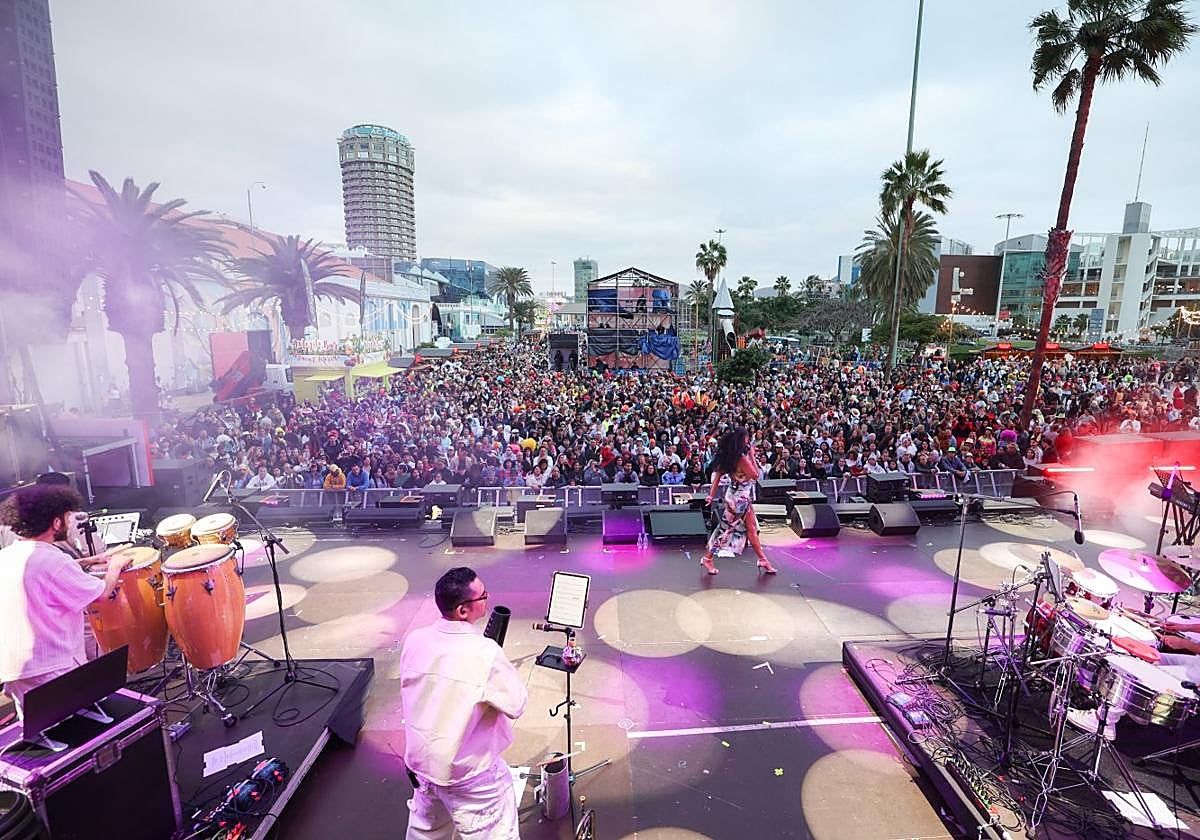 Concierto de carnaval en la última edición celebrada en Las Palmas de Gran Canaria.