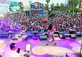 Concierto de carnaval en la última edición celebrada en Las Palmas de Gran Canaria.