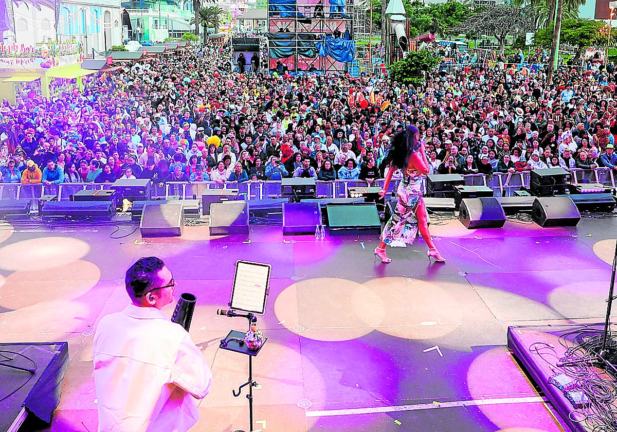 Concierto de carnaval en la última edición celebrada en Las Palmas de Gran Canaria.