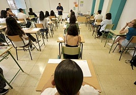 Aspirantes a una plaza docente en las oposiciones de este año en Canarias.