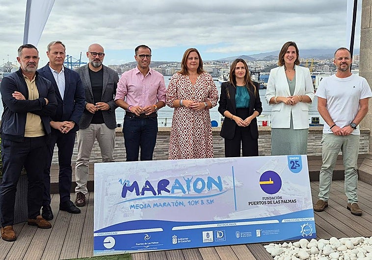 Presentación de la Media Maratón Fundación Puerto, que se celebrará en la capital grancanaria el próximo 25 de enero.