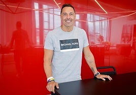 Javi Ortega, exportero de la UD Las Palmas, en la redacción de Canarias7.