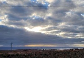 Imagen del cielo nublado en Gran Canaria.