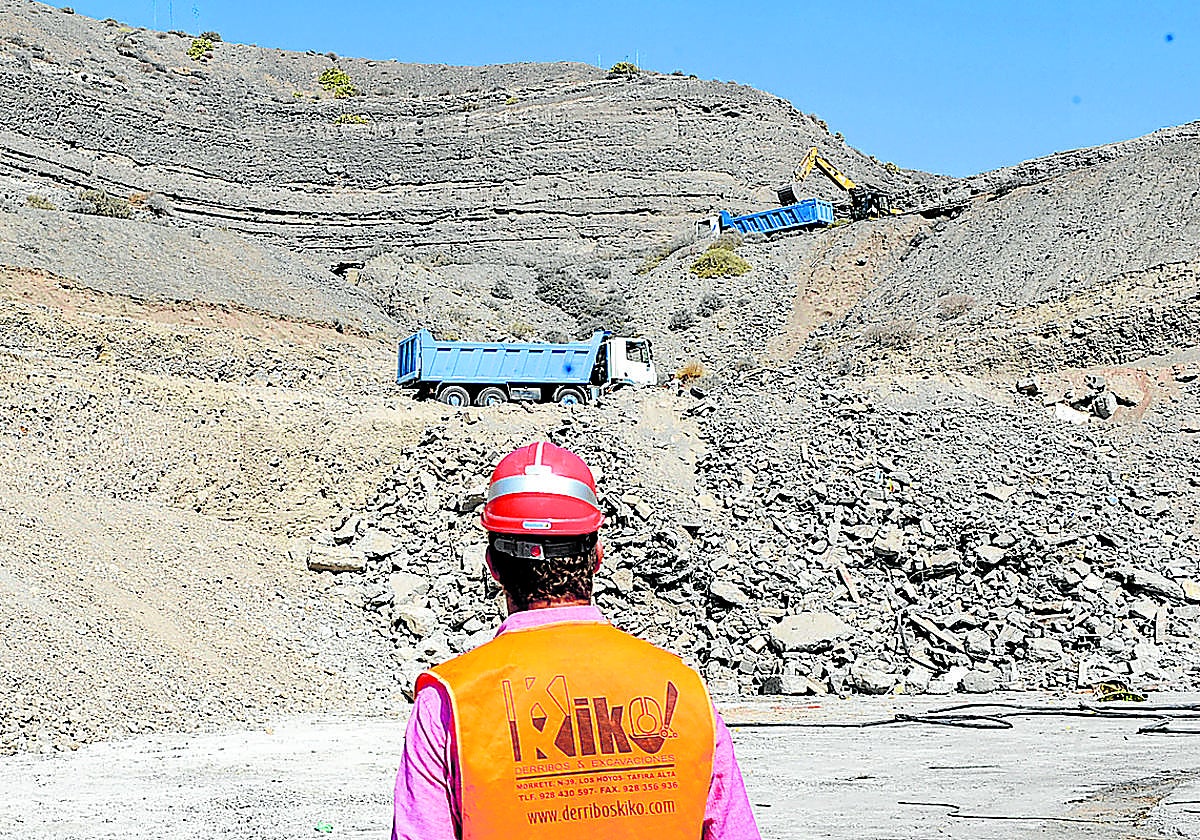 Imagen de archivo de las obras de demolición del Tívoli.