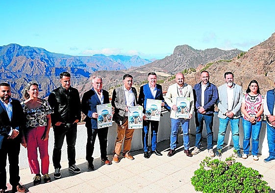 Con un sol radiante, Artenara acogió la celebración.