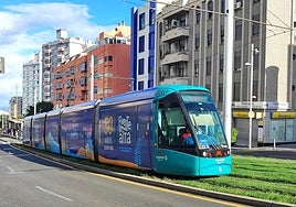 Un tranvía en la zona donde ocurrió el suceso.