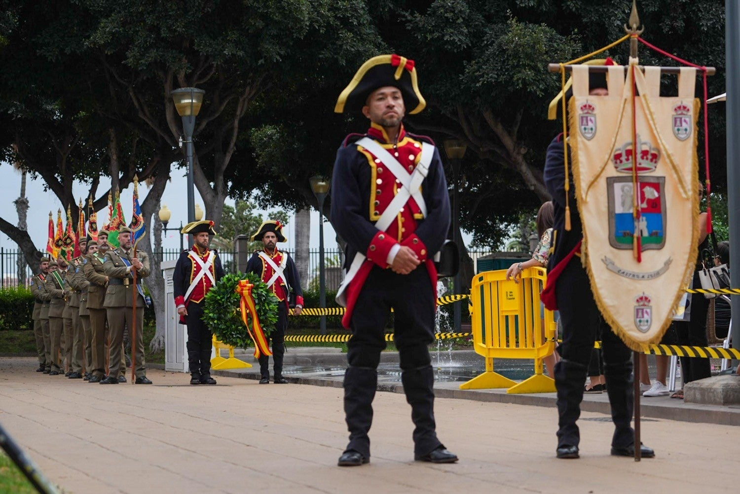 Recreación de la batalla de La Naval vinculada a la celebración de las fiestas.