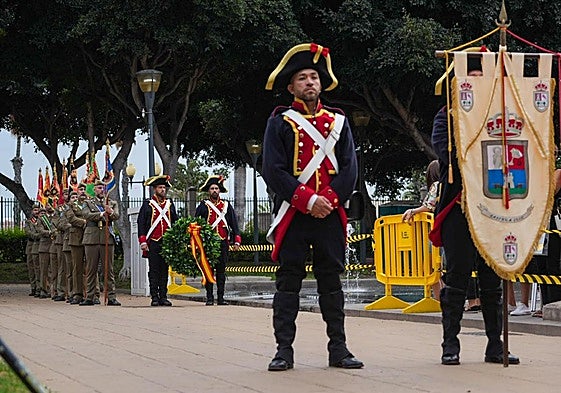 Recreación de la batalla de La Naval vinculada a la celebración de las fiestas.