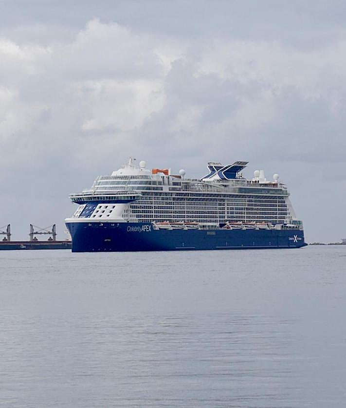 Imagen secundaria 2 - 4.000 turistas del &#039;Celebrity Apex&#039; estrenan hoy la nueva terminal de cruceros de La Luz