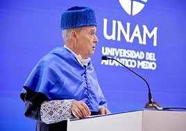 Francisco Rubio Royo impartió la lección magistral en la apertura del curso académicos de la Universidad del Atlántico Medio.