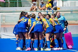 El Taburiente femenino antes de iniciar su compromiso.