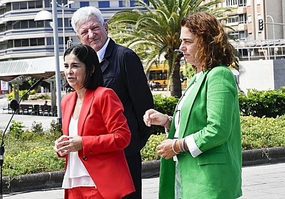 Carolina Darias, Pedro Quevedo y Gemma Martínez.