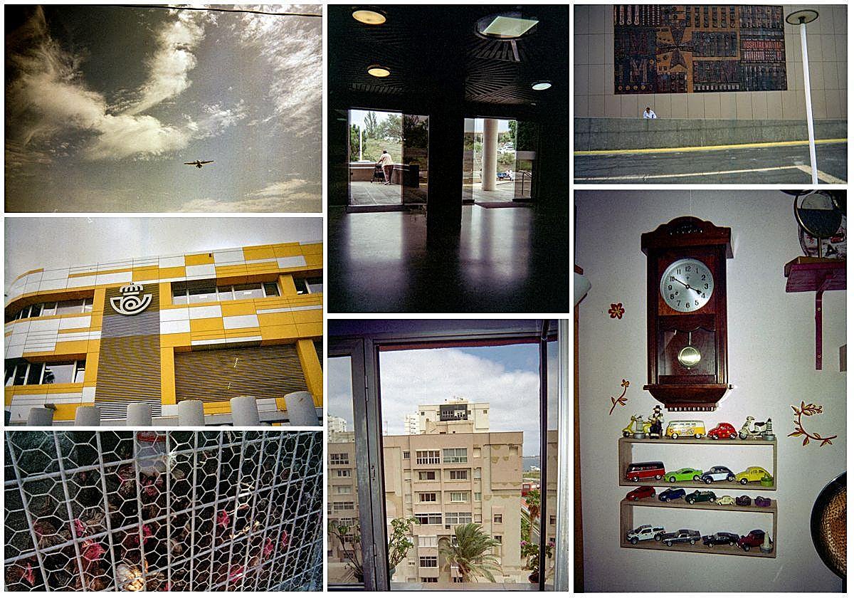 Collage de algunas de las fotografías que estarán expuestas en el Casino de Gáldar desde este viernes.