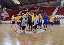 El Dreamland Gran Canaria se ejercitó en el escenario del encuentro.