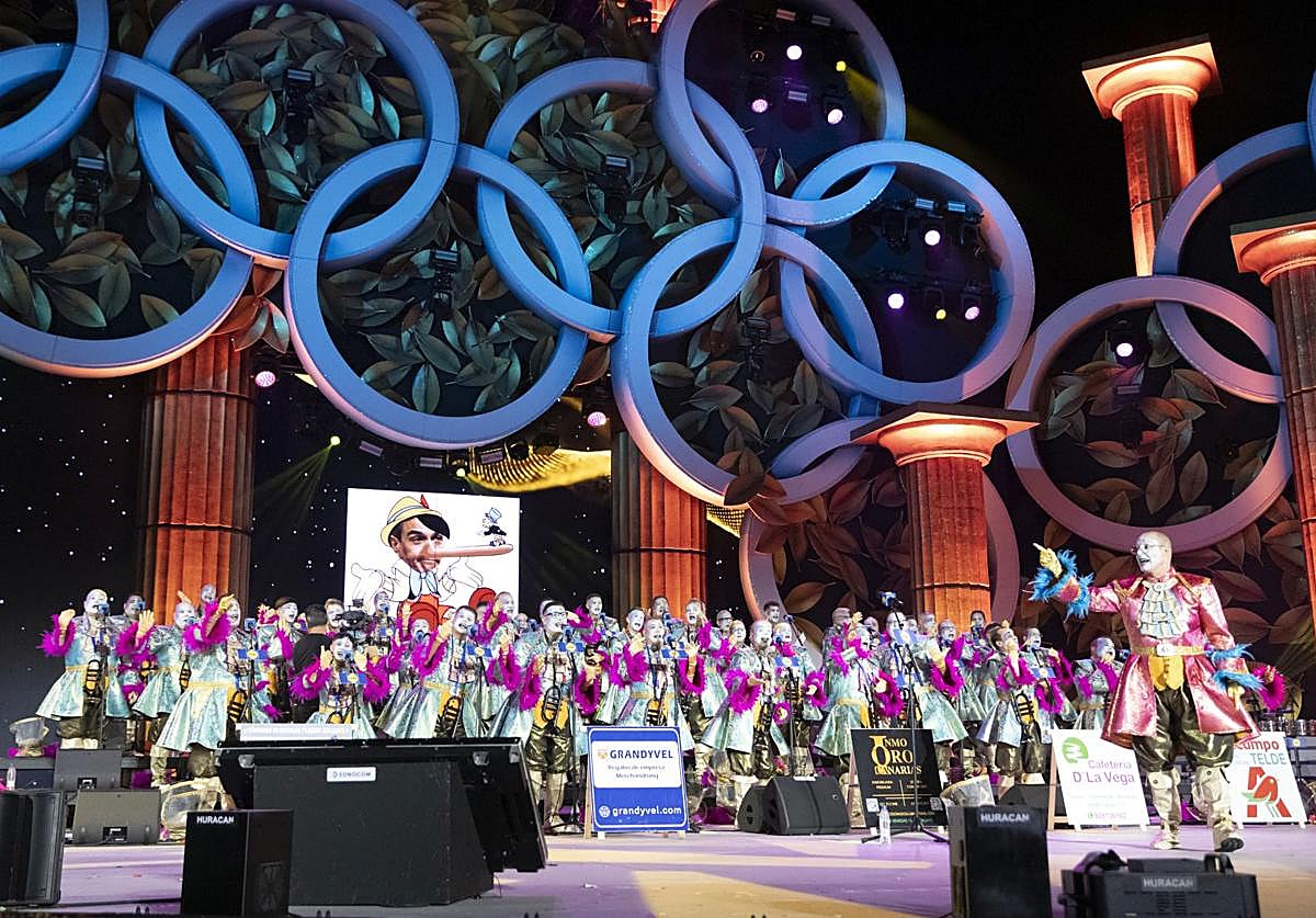 La Afilarmónica Los Melindrosos durante su participación en el concurso el pasado febrero.