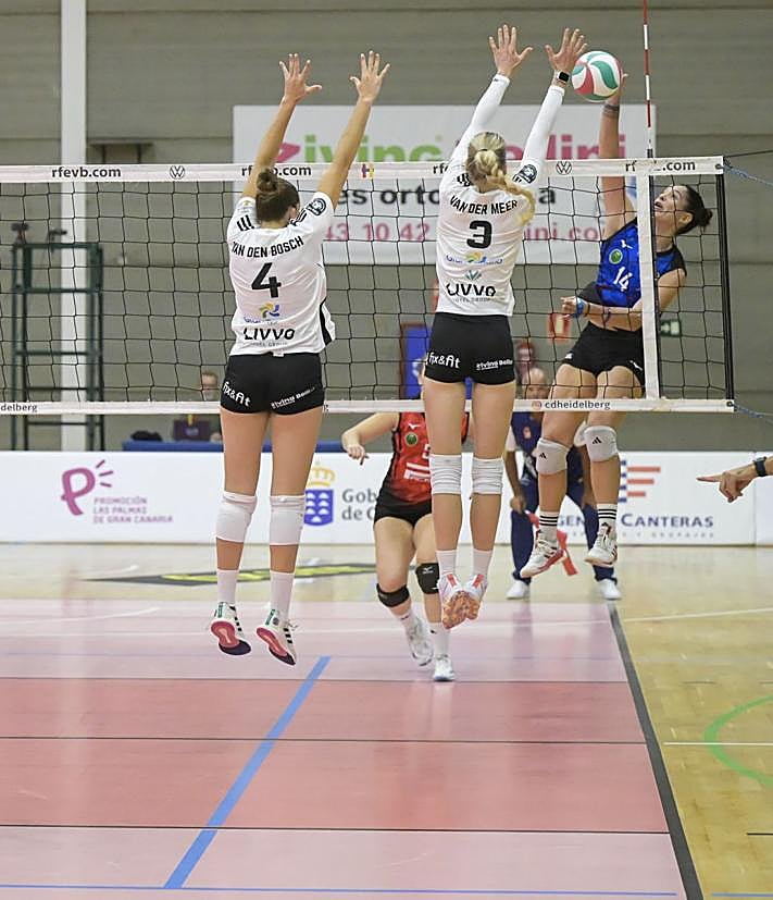 Imagen secundaria 2 - El Heidelberg Volkswagen arranca la Liga Iberdrola con una cómoda victoria ante Feel Alcobendas (3-0)