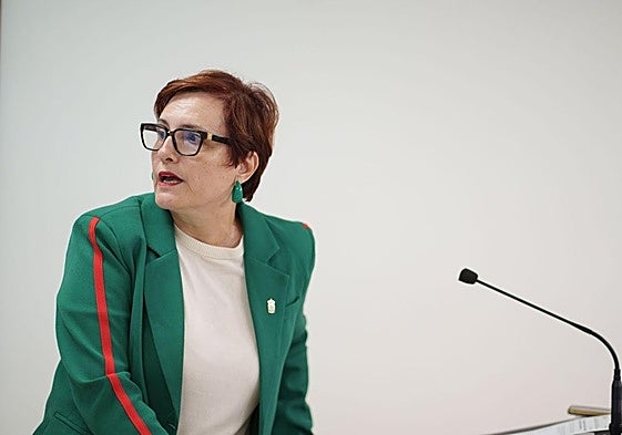 La consejera de Bienestar Social, Candelaria Delgado, este jueves en Tenerife.