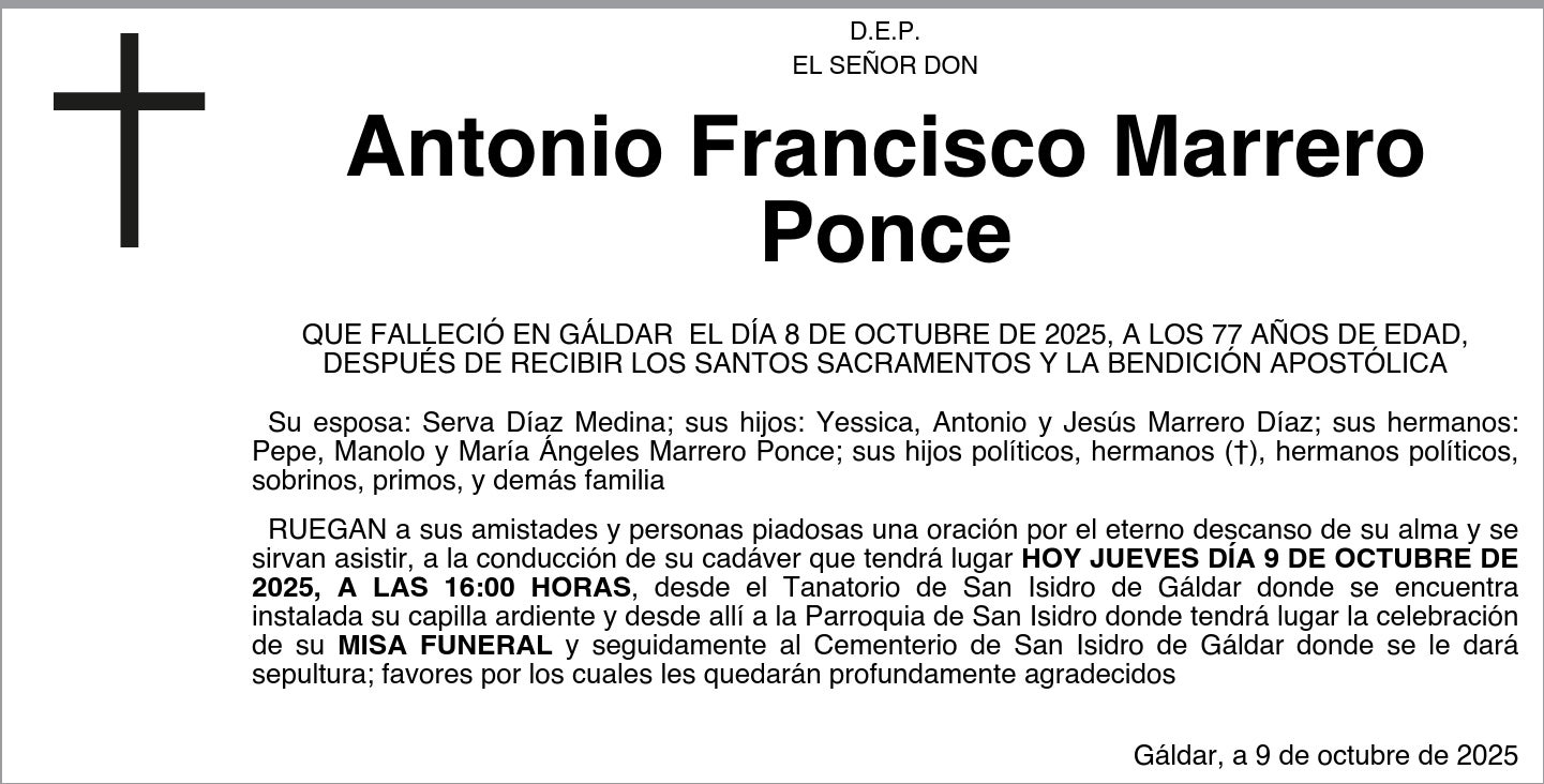 Antonio Francisco Marrero Ponce