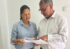 Esther Hernández y Paco Artiles, concejales del PP de Tuineje.