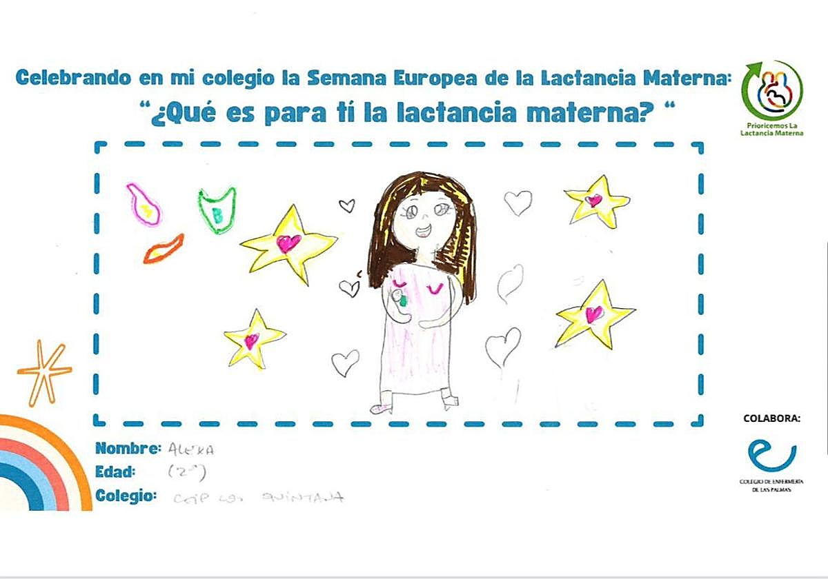 Uno de los dibujos seleccionado en el concurso escolar.
