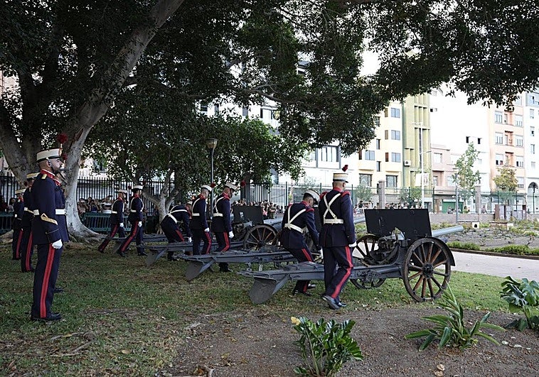 Recreación de la batalla naval en el Castillo de la Luz.