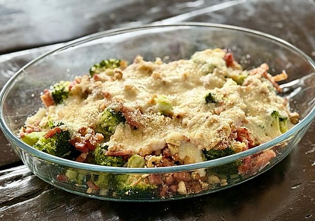 Brócoli gratinado al horno