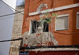 En imagen, el estado deplorable en el que se encuentran los edificios.