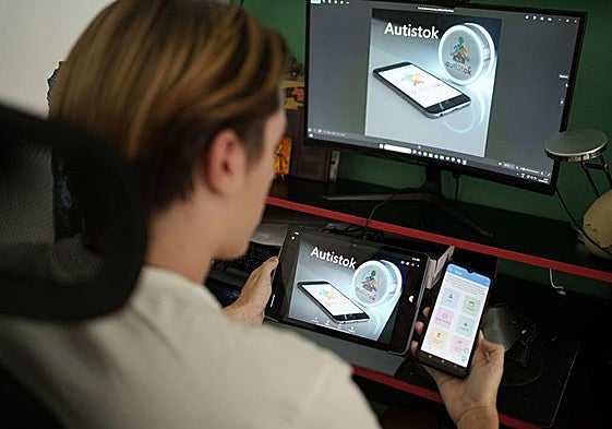 Daniel Comín, creador de la aplicación AutiStok.