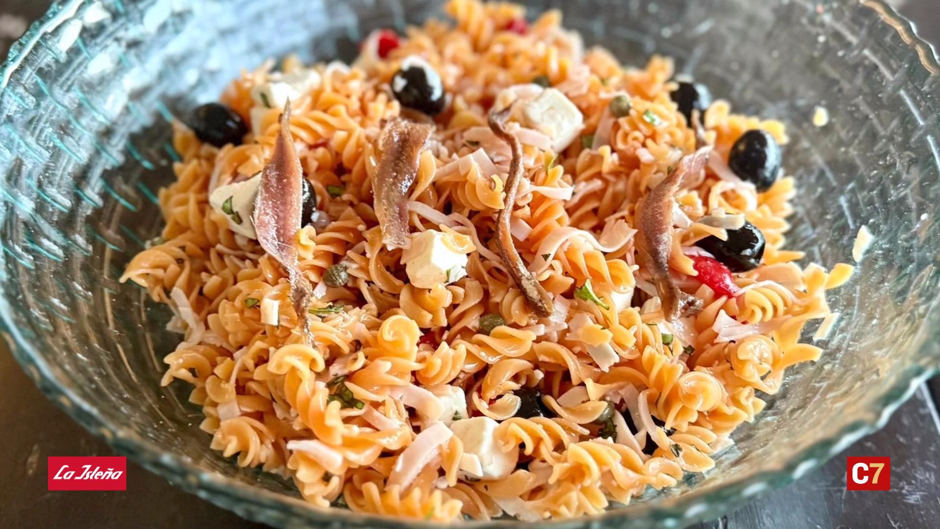 Vídeo-receta de ensalada de pasta La Isleña