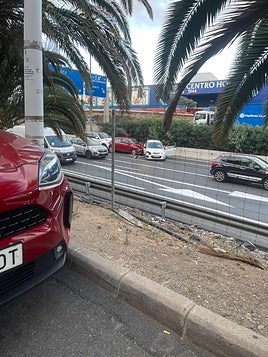 Imagen del accidente justo después de producirse.