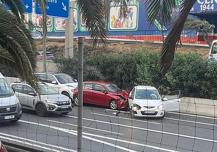 Imagen del accidente justo después de producirse.